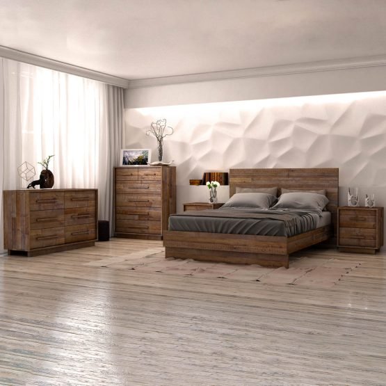 Nevada King Bed - Dark Driftwood - Image 6