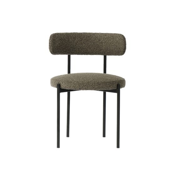 Cleo Dining Chair - Brown Boucle - Image 2