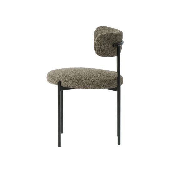 Cleo Dining Chair - Brown Boucle - Image 3