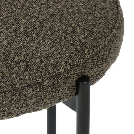 Cleo Dining Chair - Brown Boucle - Image 6
