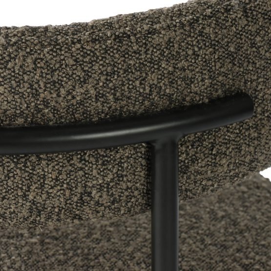 Cleo Dining Chair - Brown Boucle - Image 7