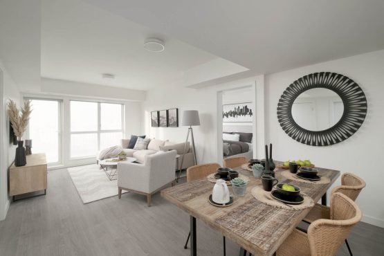Valencia Round Coffee Table - Grey Marble/Black Matte - Image 12