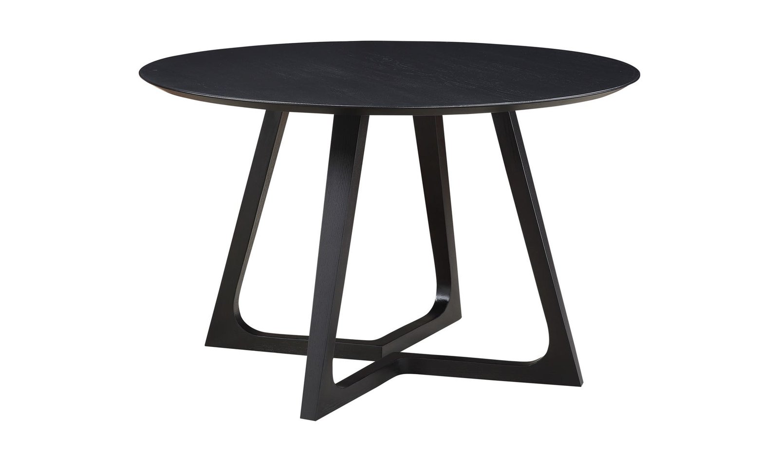 GODENZA ROUND DINING TABLE BLACK BROWN - Image 5