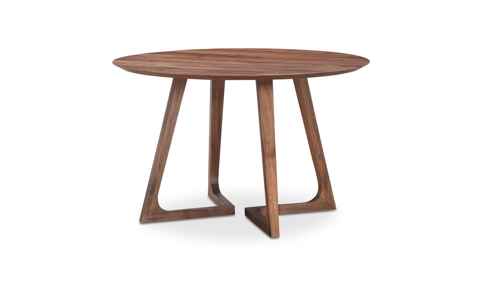 GODENZA ROUND DINING TABLE BROWN - Image 5