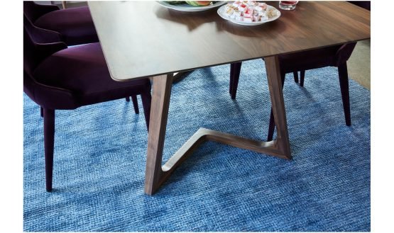 GODENZA RECTANGULAR DINING TABLE BROWN - Image 5