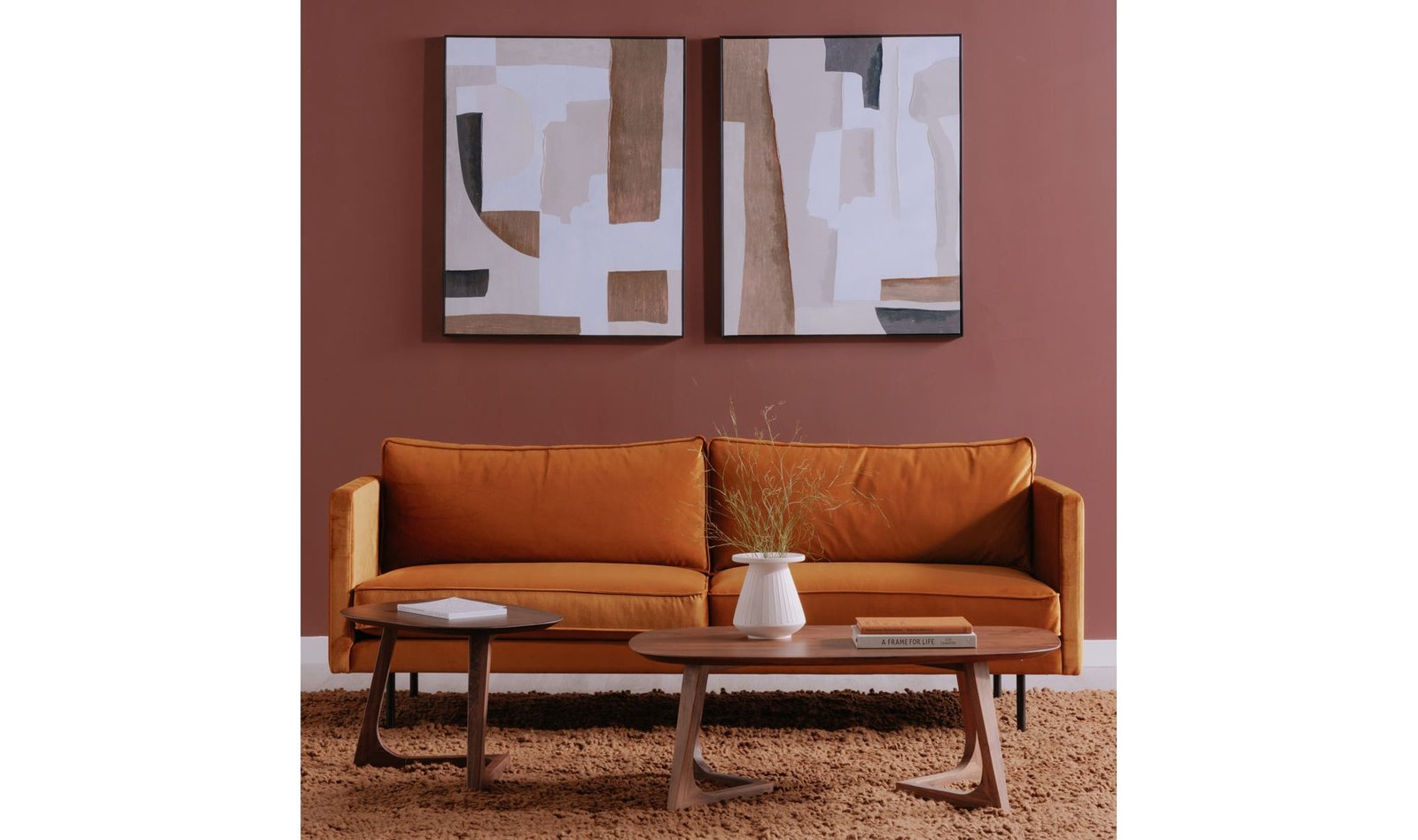 GODENZA SMALL COFFEE TABLE BROWN - Image 4
