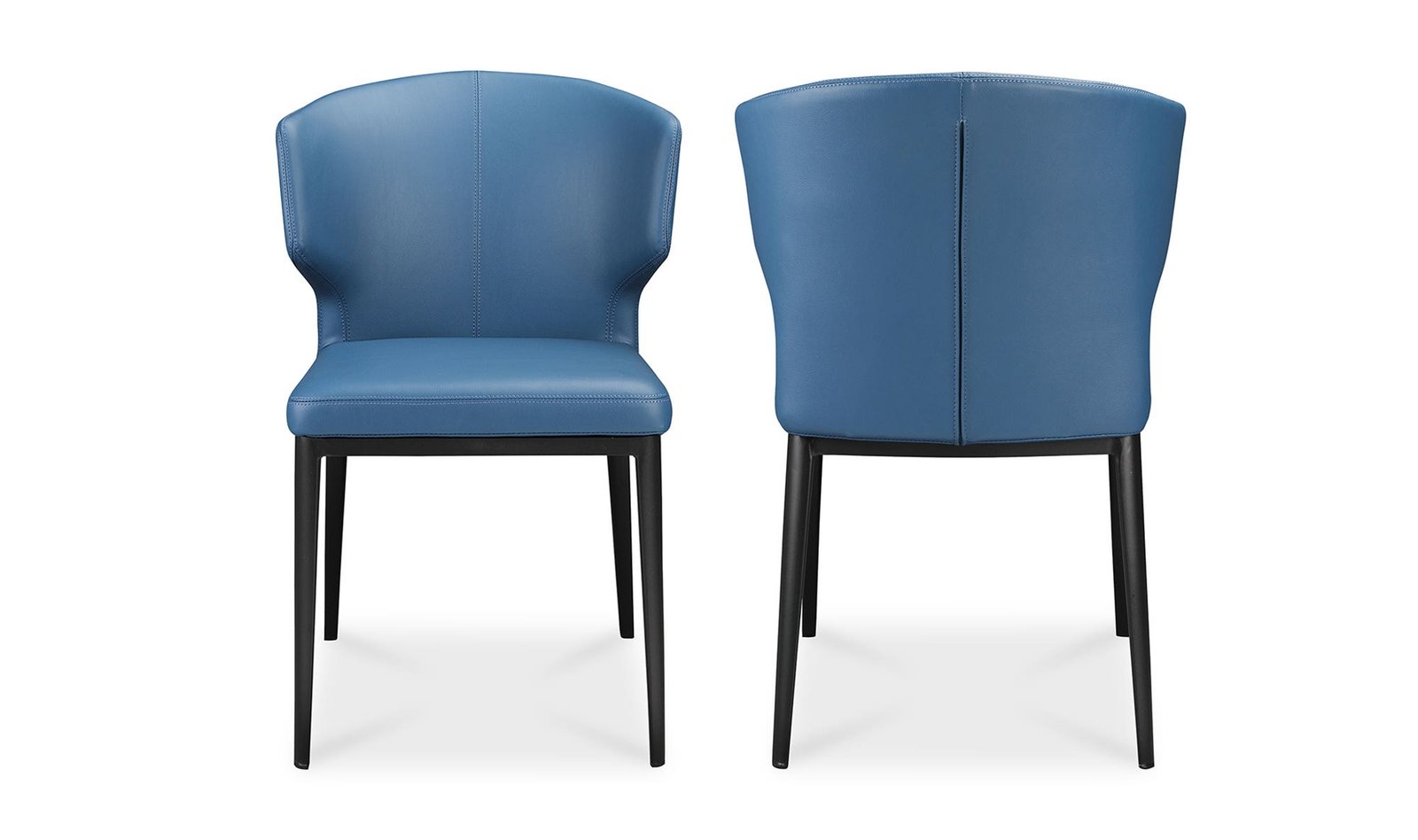 DELANEY DINING CHAIR SKY BLUE - SET OF TWO GREY - Image 3