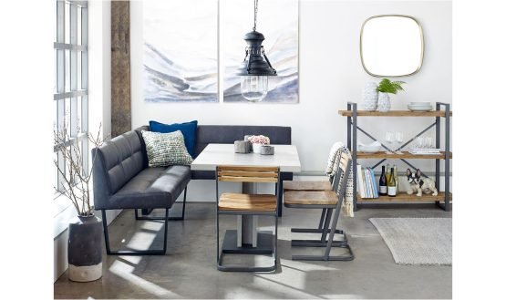 HANLON DINING TABLE LIGHT GREY BROWN - Image 2