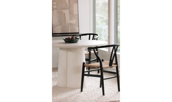 VENTANA DINING CHAIR BLACK AND NATURAL - SET OF TWO GREY - Image 4