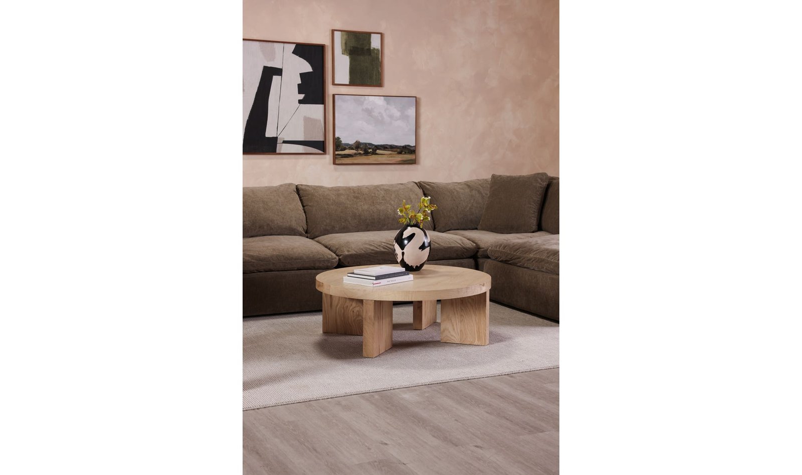 OREGON ROUND COFFEE TABLE BLONDE - Image 4