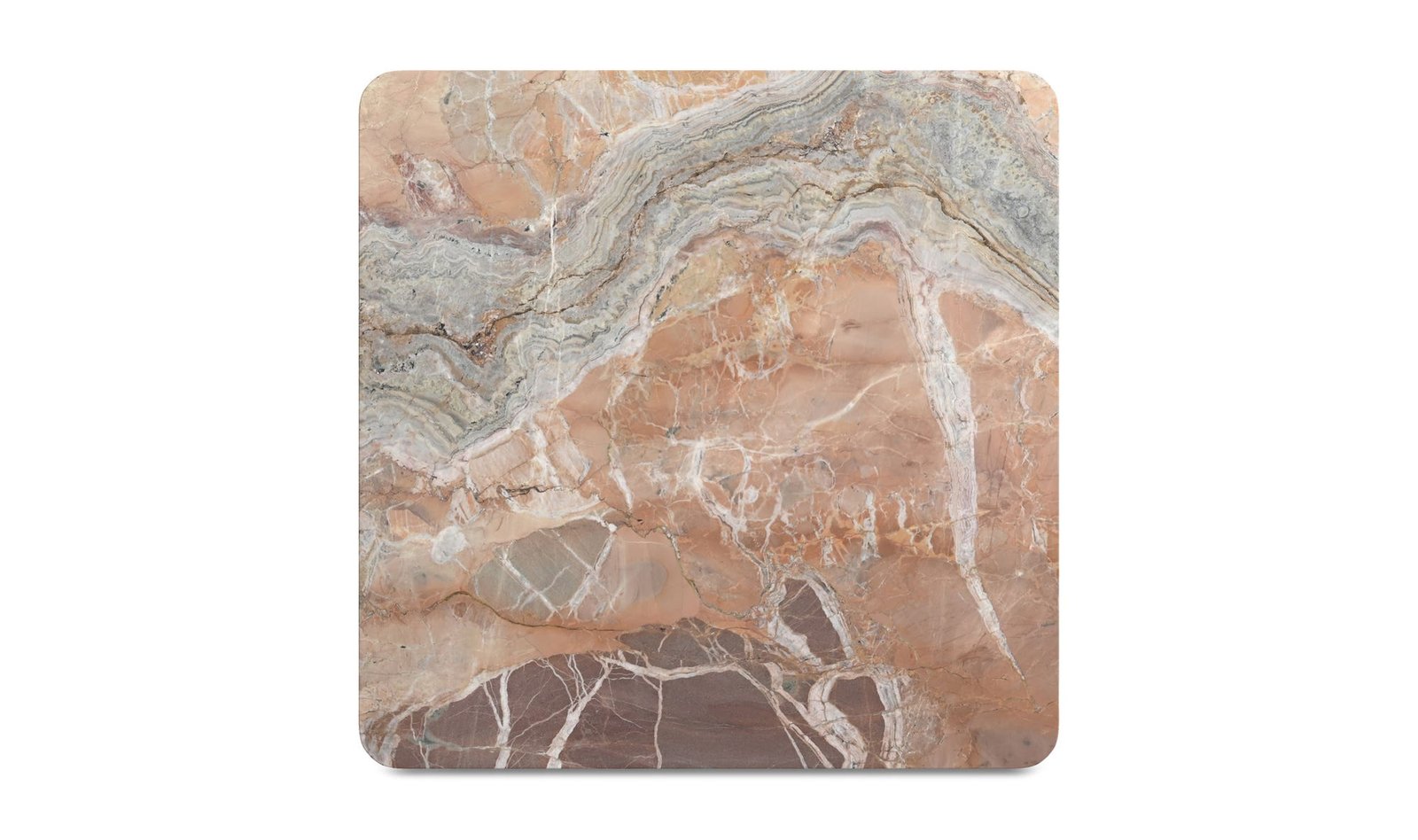 SEGMENT COFFEE TABLE ORANGE LEVANTE MARBLE ORANGE LAVANTE - Image 3