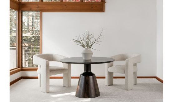 MYRON DINING TABLE DARK BROWN - Image 2