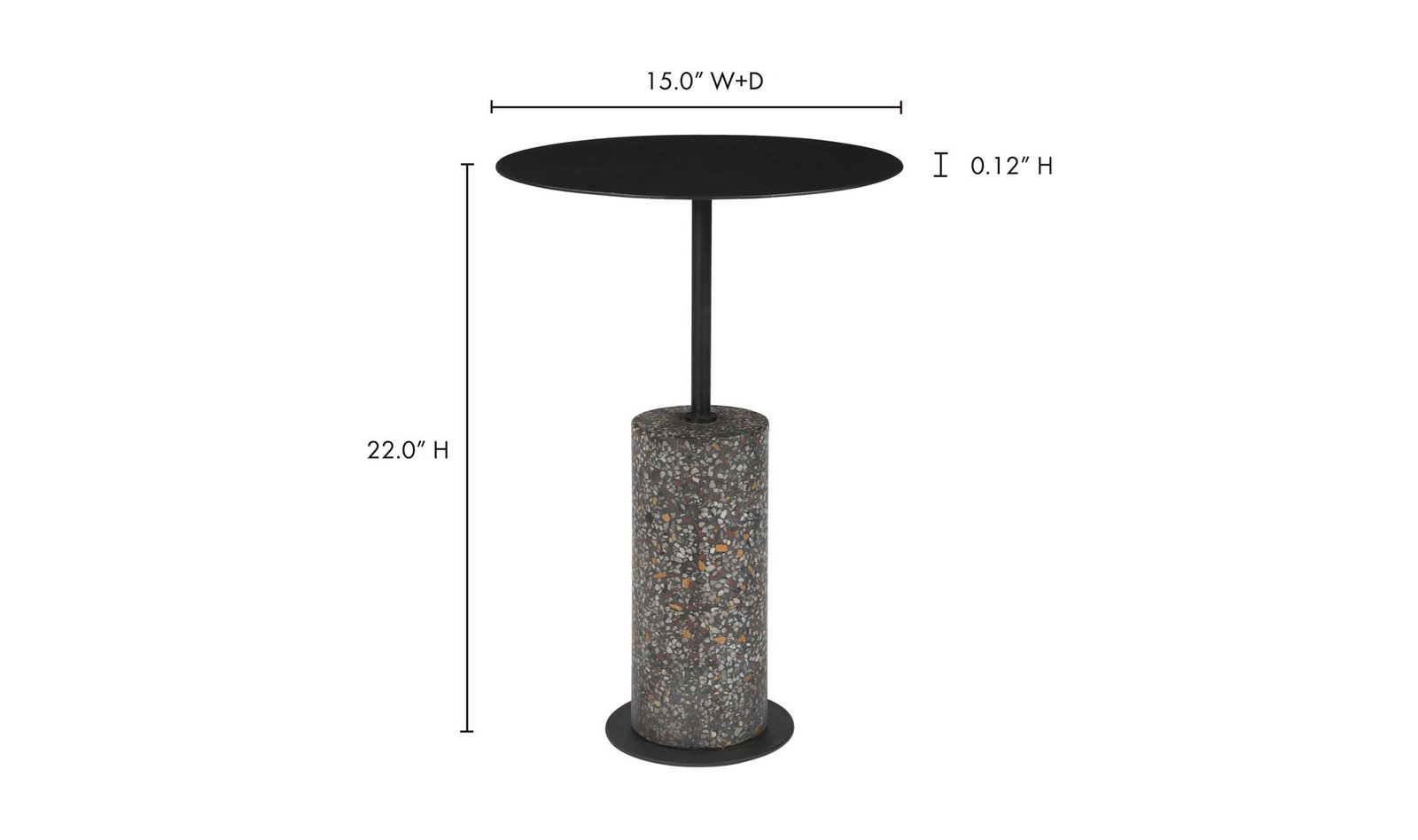 LILLITH ACCENT TABLE BLACK - Image 6
