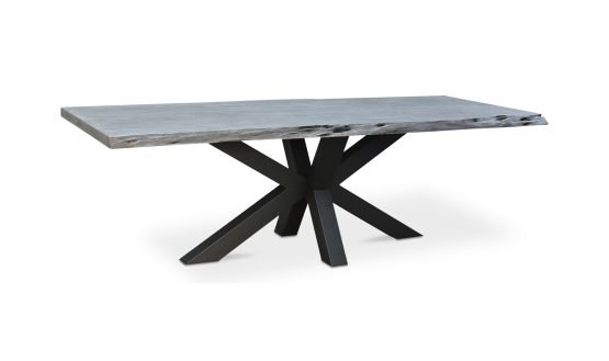 EDGE DINING TABLE SMALL LIGHT GREY - Image 4