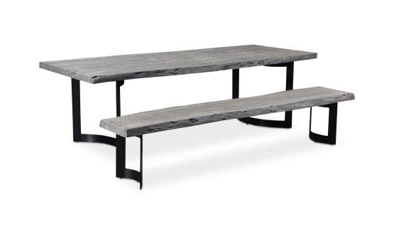 BENT DINING  TABLE SMALL LIGHT GREY - Image 5