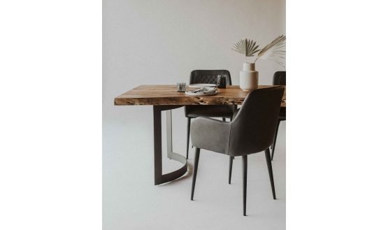 BENT DINING TABLE EXTRA SMALL LIGHT BROWN - Image 3