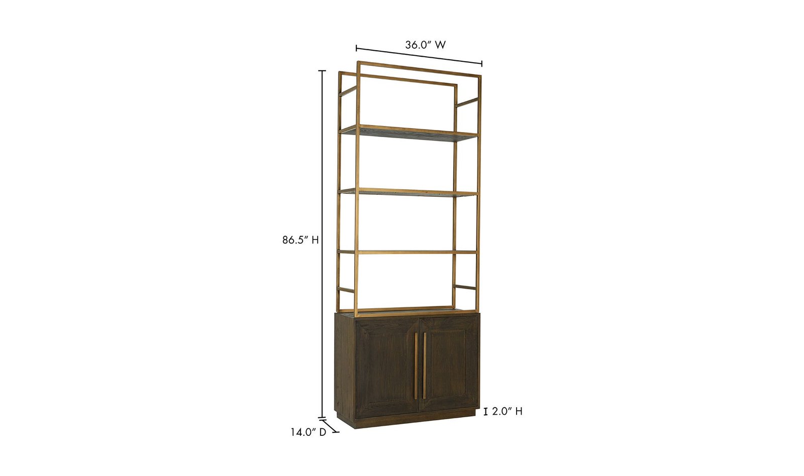 ELLIOT BOOKSHELF BROWN - Image 6