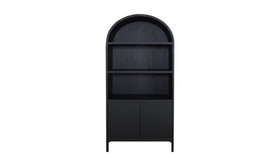 WILDE DISPLAY CABINET BLACK OAK