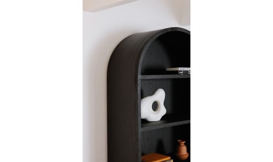 WILDE DISPLAY CABINET BLACK OAK - Image 3