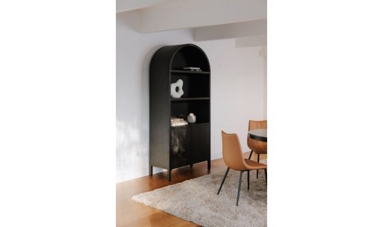 WILDE DISPLAY CABINET BLACK OAK - Image 4