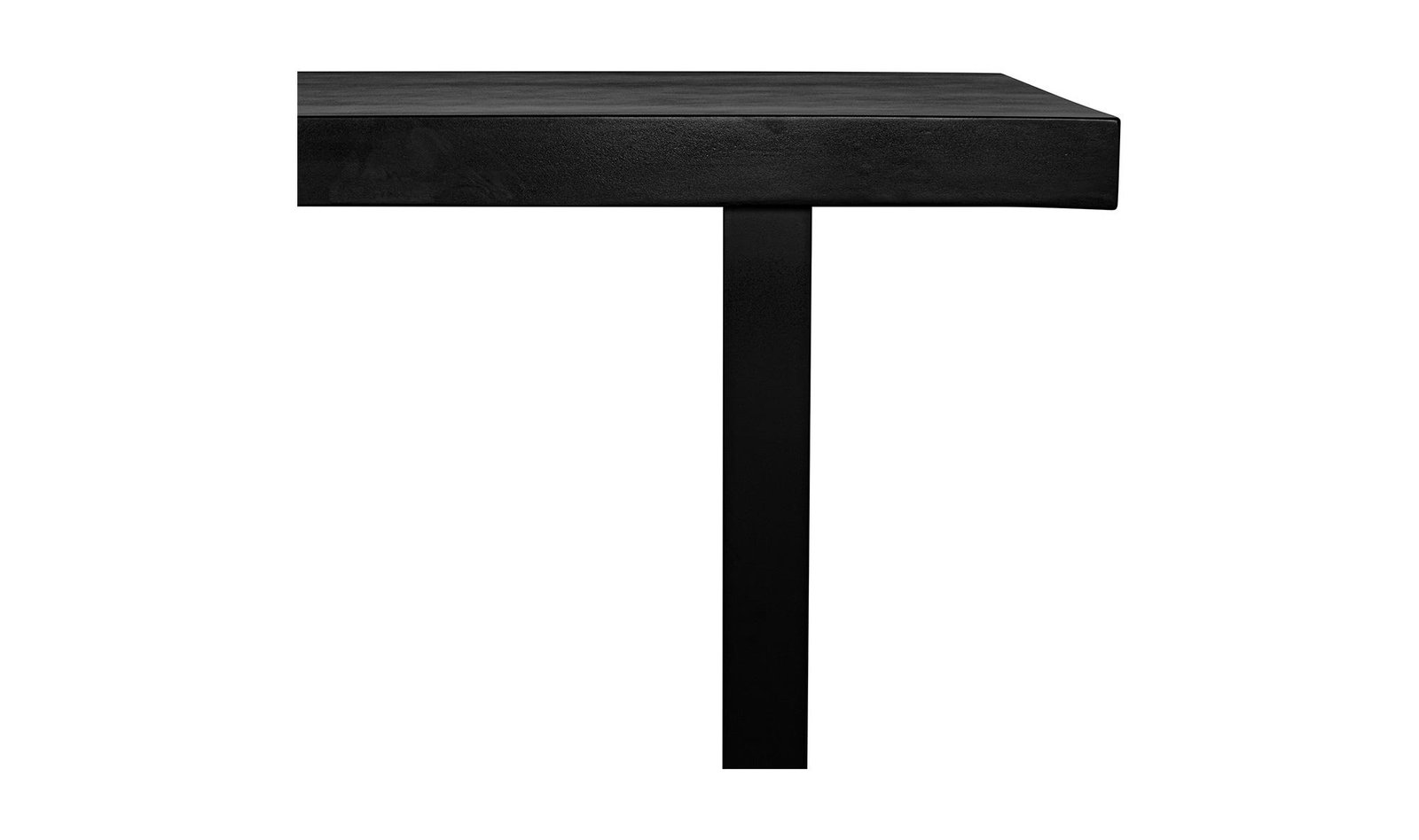 JEDRIK LARGE OUTDOOR DINING TABLE BLACK - Image 4
