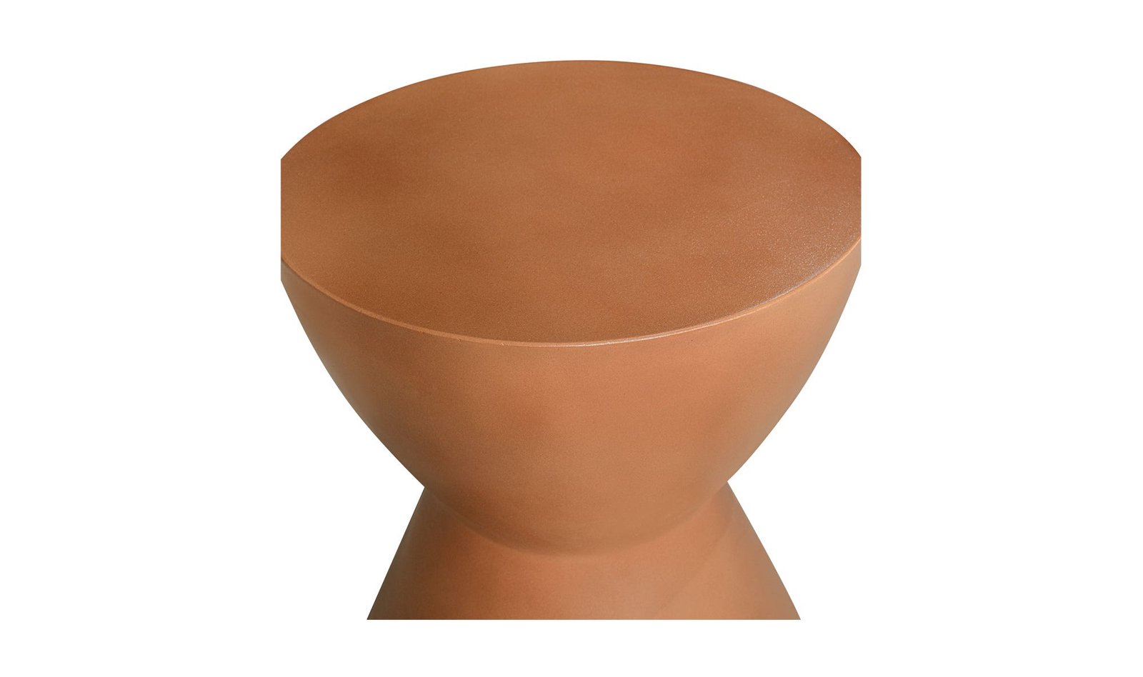 HOURGLASS OUTDOOR STOOL TERRACOTTA - Image 3