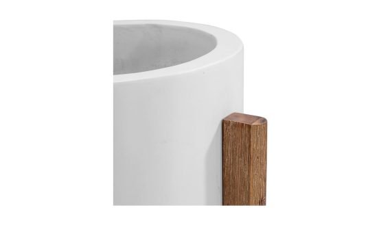 EVEREST SMALL ROUND PLANTER CREAM WHITE - Image 3