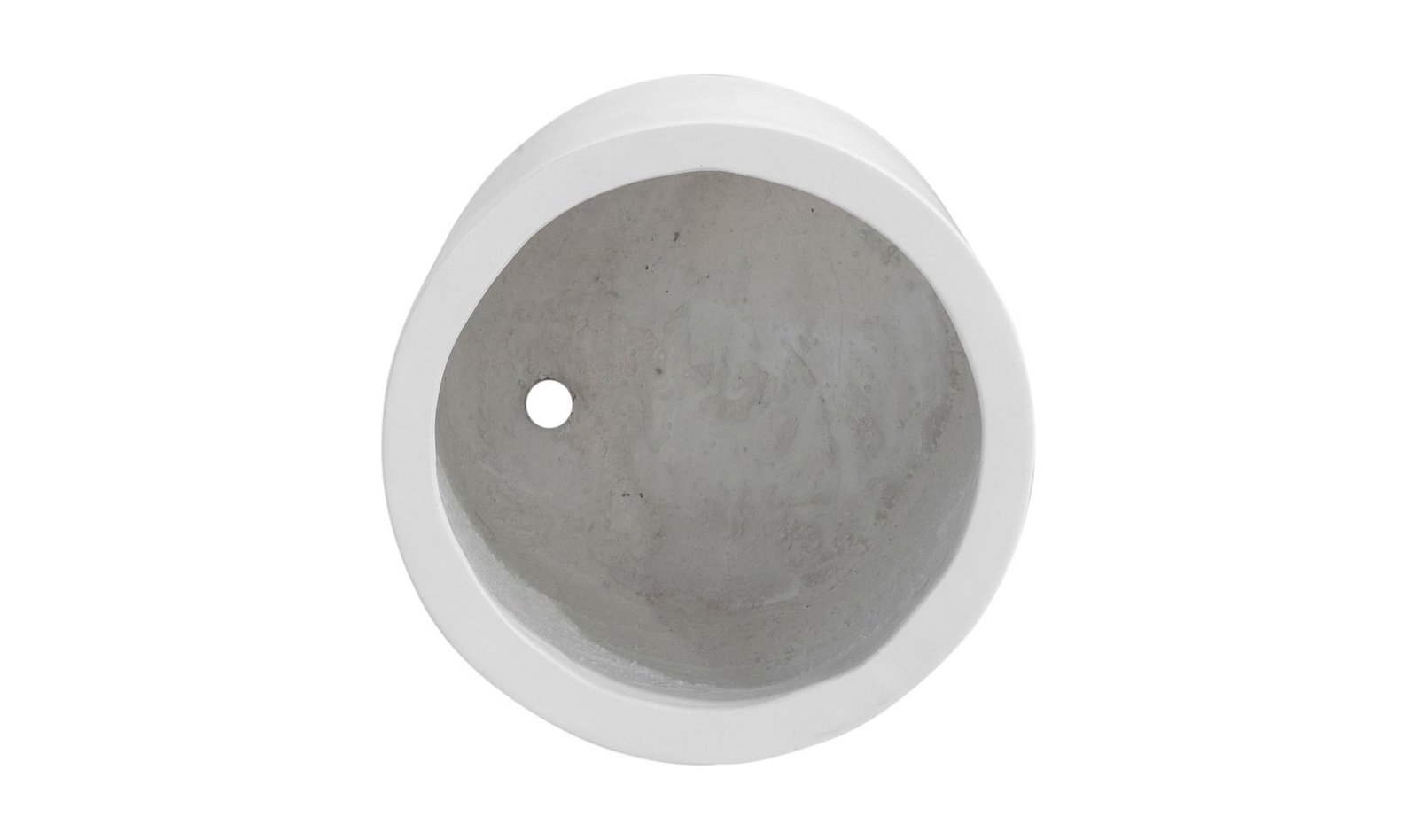 EVEREST SMALL ROUND PLANTER CREAM WHITE - Image 5