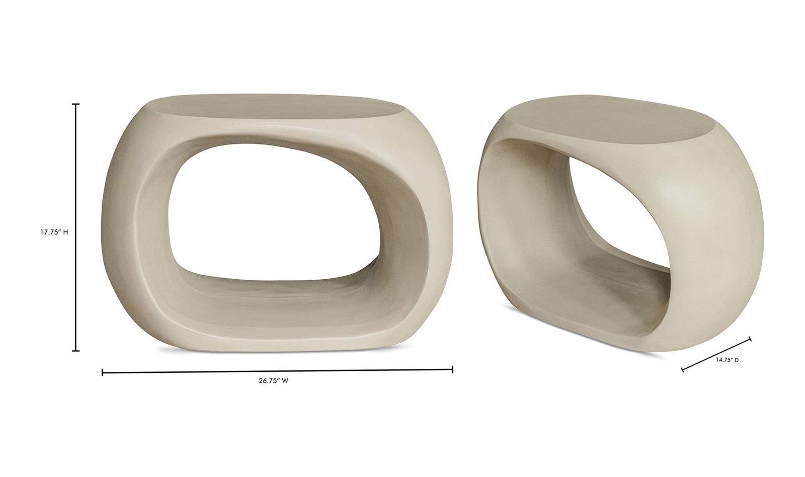 ALBERS OUTDOOR STOOL CREAM - Image 6