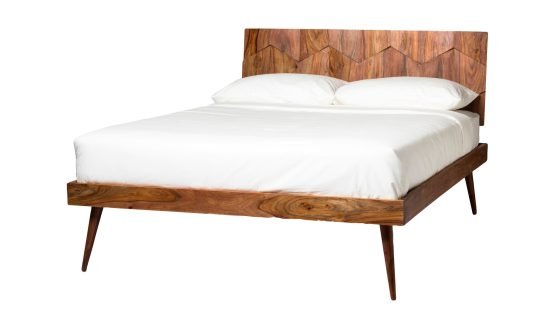O2 QUEEN BED DARK BROWN - Image 3
