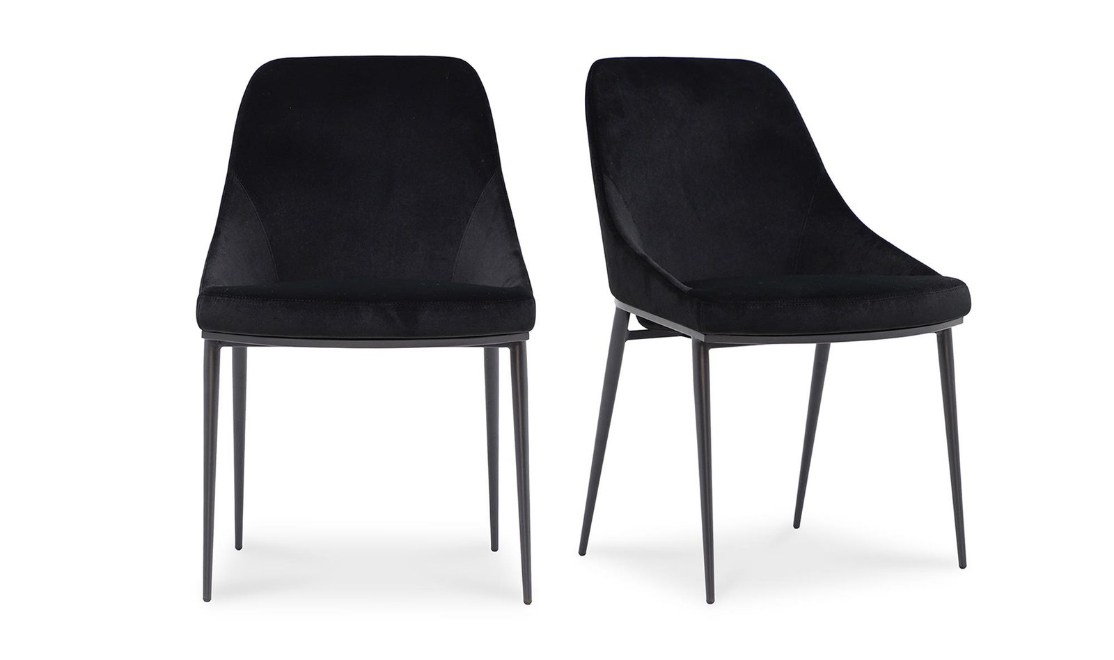 SEDONA DINING CHAIR - SET OF TWO SHADOWED BLACK VELVET - Image 4