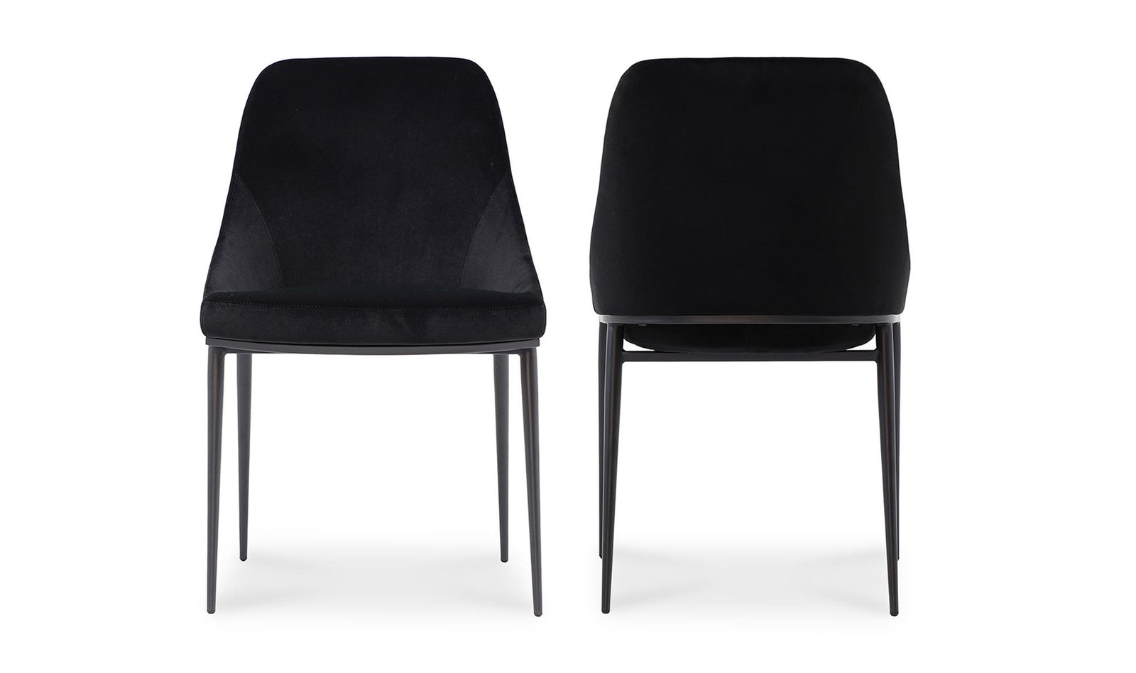 SEDONA DINING CHAIR - SET OF TWO SHADOWED BLACK VELVET - Image 5