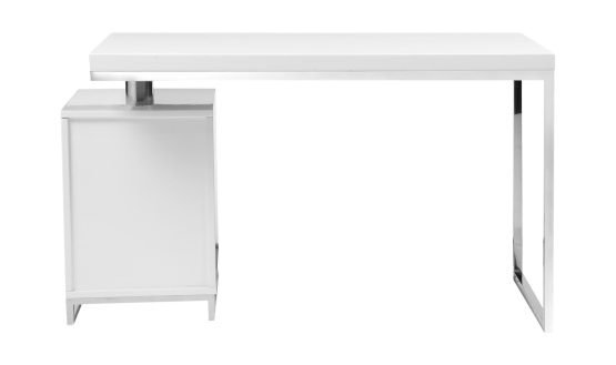 MARTOS DESK WHTE GUN METAL - Image 4