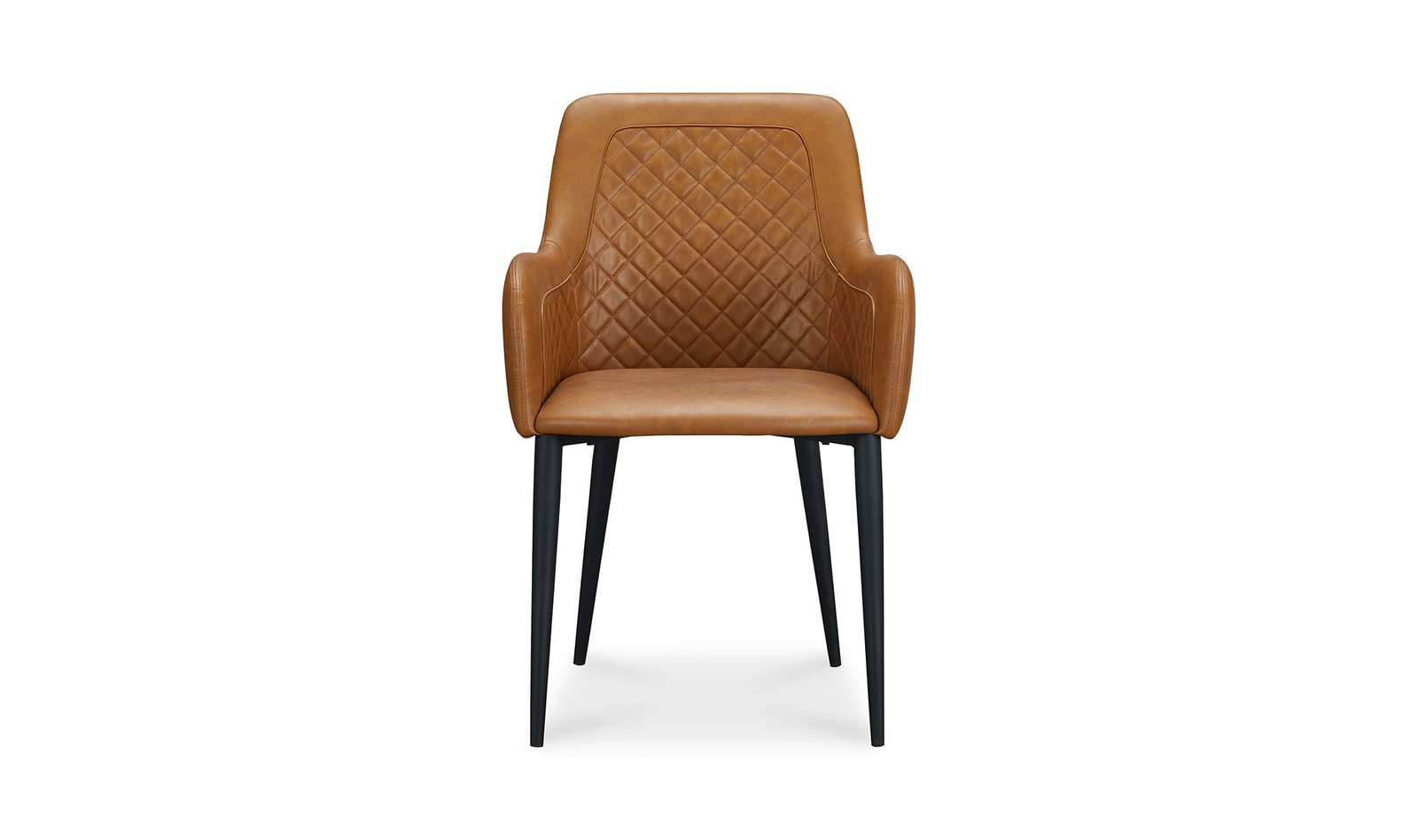 CANTATA DINING CHAIR VEGAN LEATHER - SET OF TWO TAWNY - Image 5