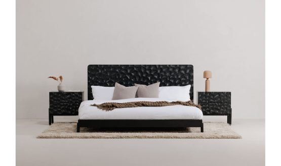 MISAKI QUEEN BED BLACK - Image 2