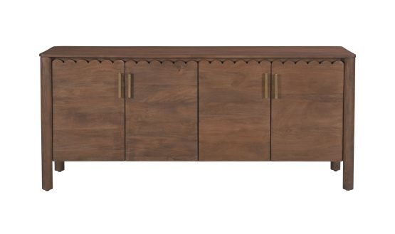 WILEY 4 DOOR SIDEBOARD VINTAGE BROWN