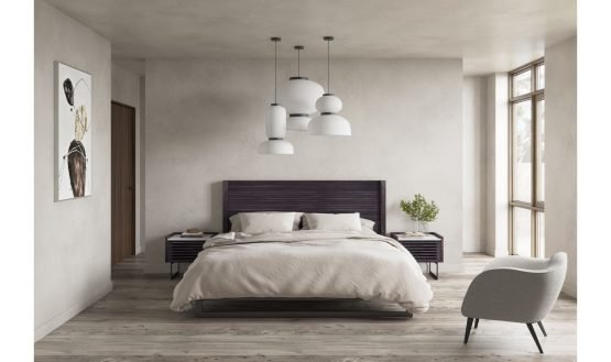 PALOMA KING BED CHARCOAL GREY - Image 3