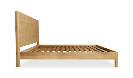 POVERA QUEEN BED NATURAL OAK - Image 3