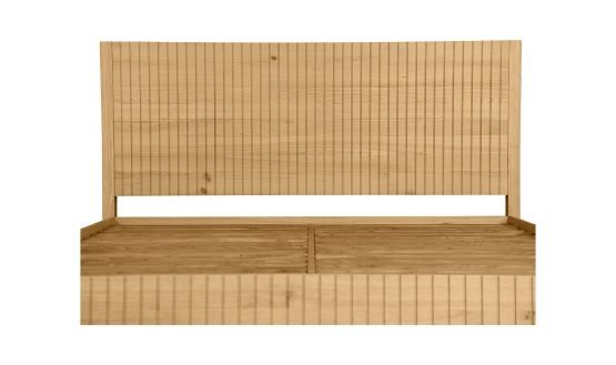 POVERA QUEEN BED NATURAL OAK - Image 5