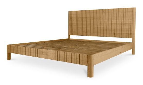 POVERA KING BED NATURAL OAK - Image 4
