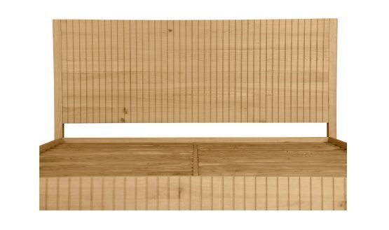 POVERA KING BED NATURAL OAK - Image 5