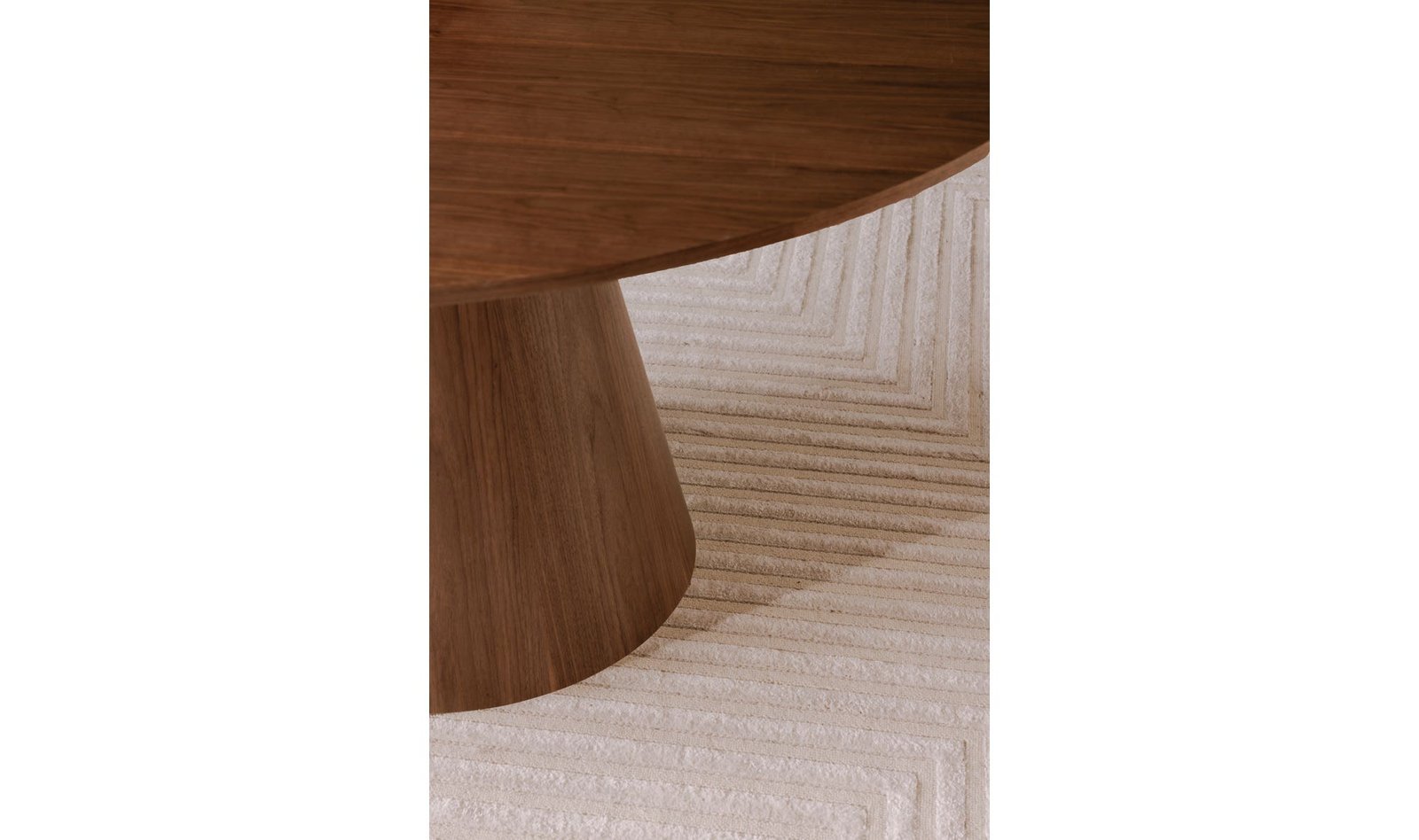 OTAGO ROUND 54IN DINING TABLE WALNUT BROWN - Image 4