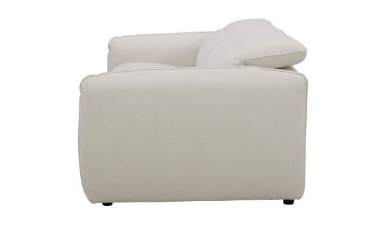 ELI POWER RECLINER SOFA WARM WHITE - Image 3
