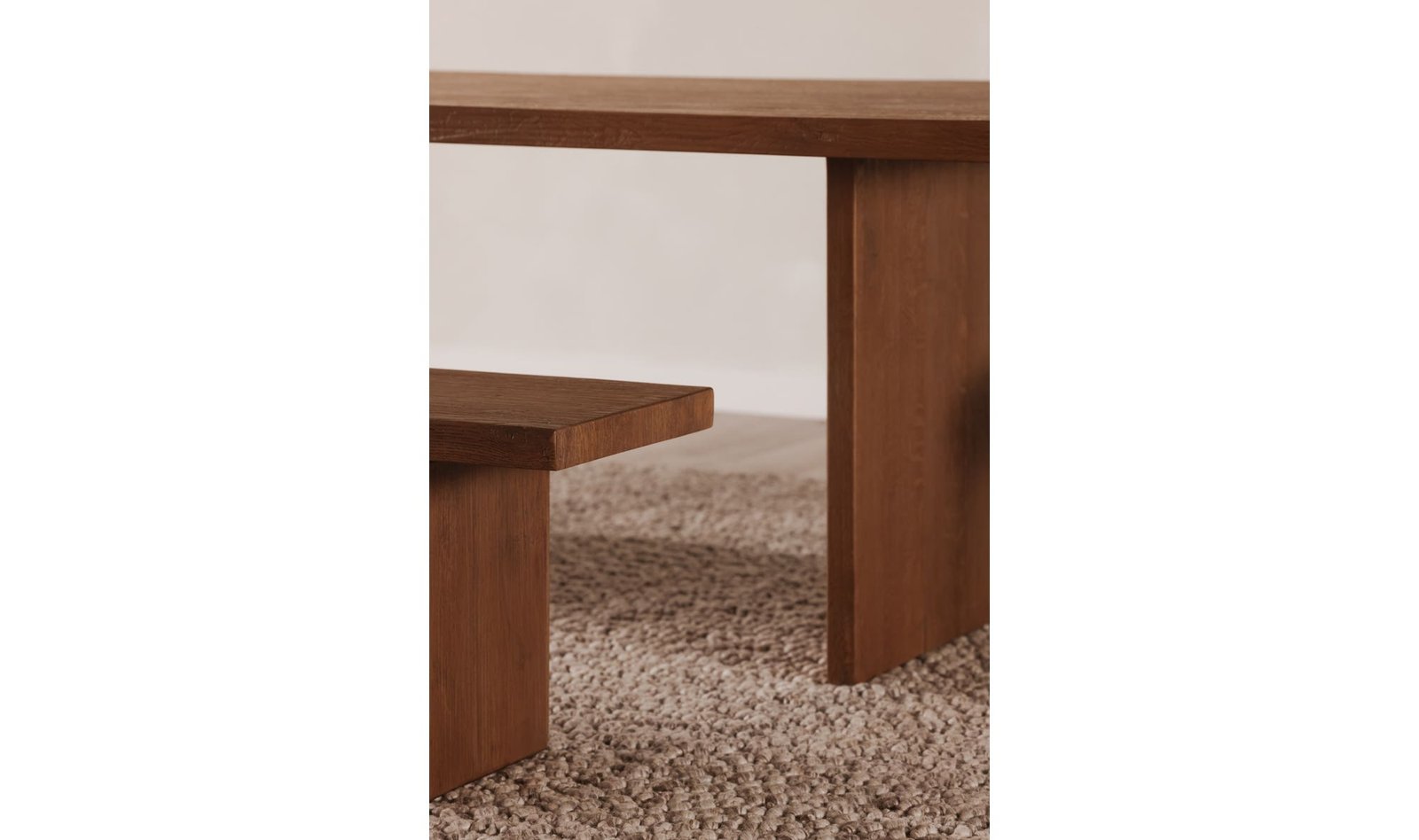 KOSHI DINING TABLE SANDBLASTED AMBER OAK - Image 3