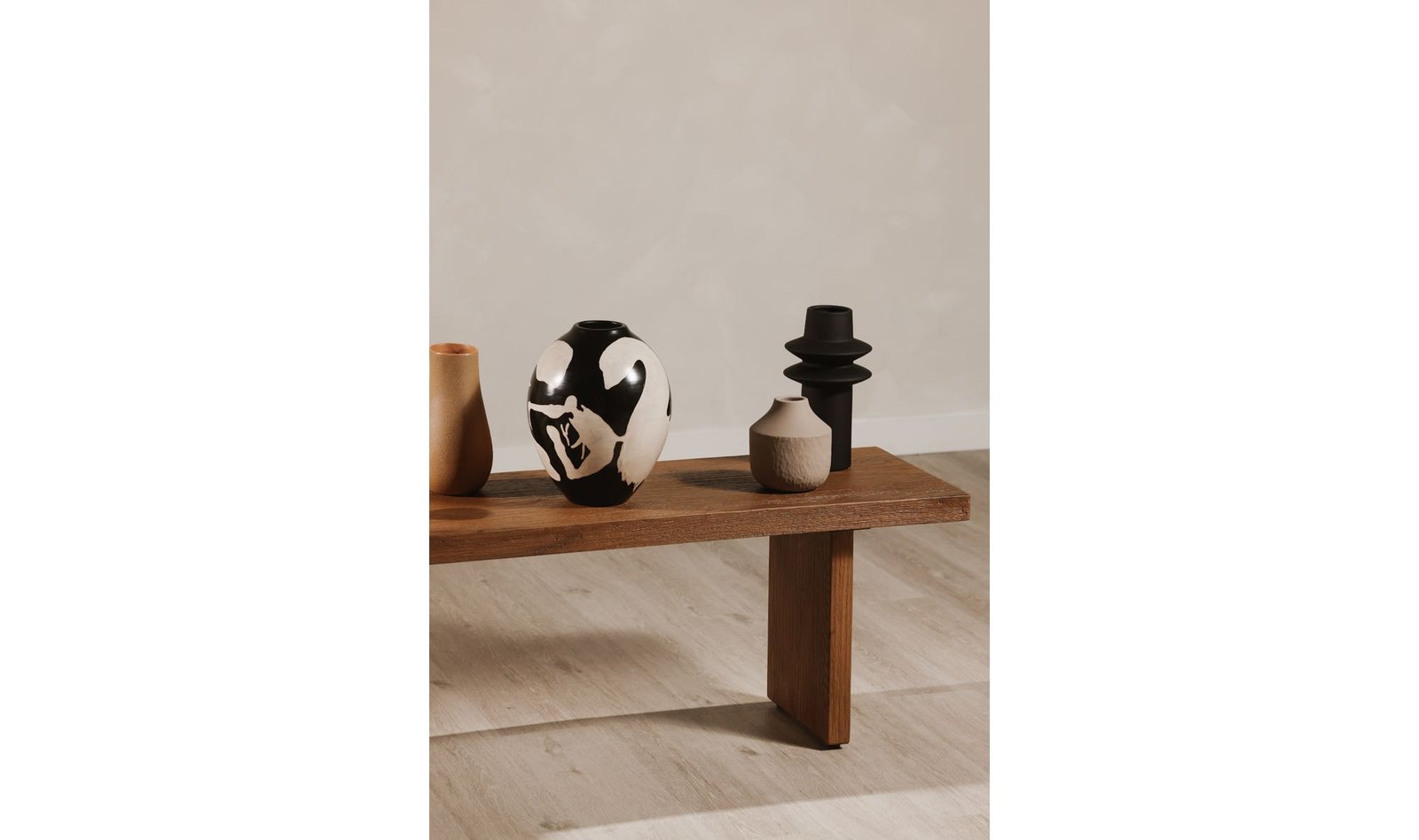 KOSHI BENCH SANDBLASTED AMBER OAK BROWN - Image 5