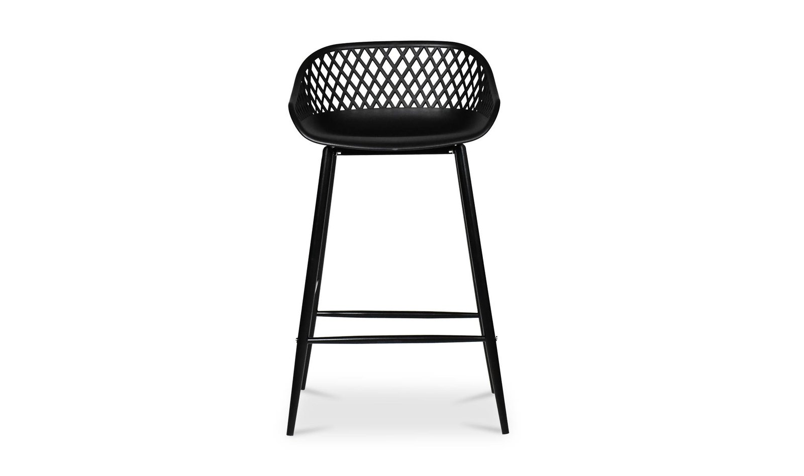 PIAZZA OUTDOOR COUNTER STOOL - SET OF TWO BLACK - Image 3
