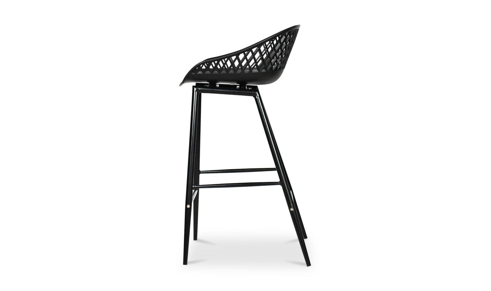 PIAZZA OUTDOOR COUNTER STOOL - SET OF TWO BLACK - Image 5
