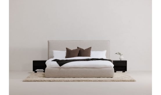 LUZON QUEEN BED LIGHT GREY - Image 2