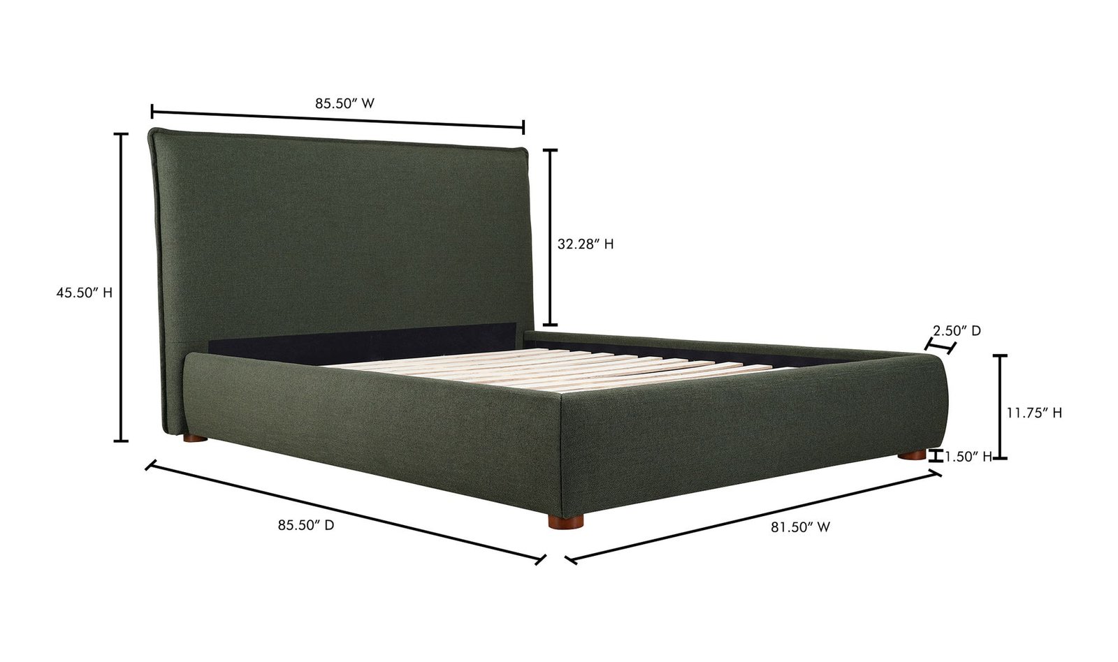 LUZON KING BED DEEP FOREST - Image 4