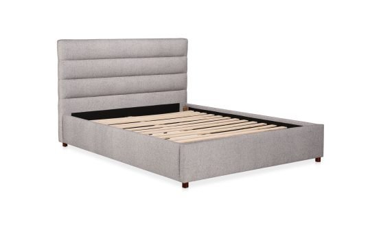 TAKIO QUEEN BED LIGHT GREY - Image 5